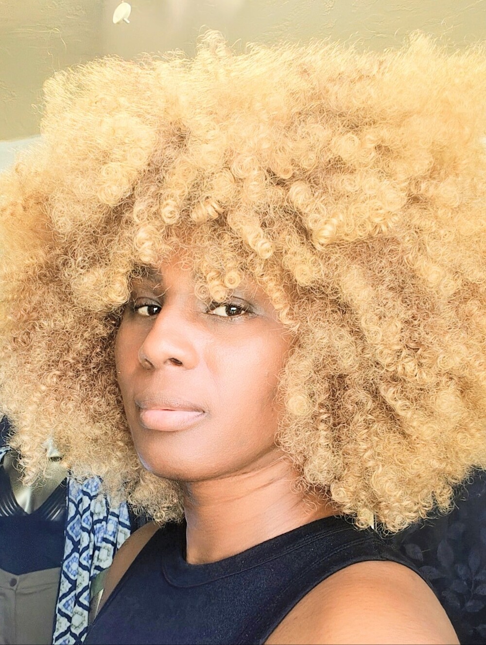Golden lox Curly Afro Wig - Natural Volume